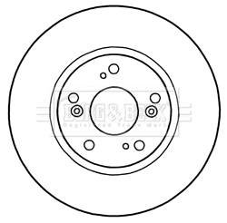 Disque de frein BORG & BECK BBD5315
