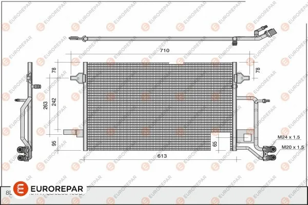 Condenseur, climatisation EUROREPAR 1609636180