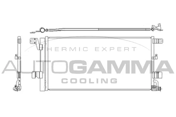 Condenseur, climatisation AUTOGAMMA 107993