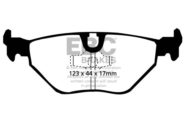 Kit de plaquettes de frein, frein à disque EBC Brakes DP3690C
