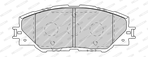 Kit de plaquettes de frein, frein à disque FERODO FDB4136-D