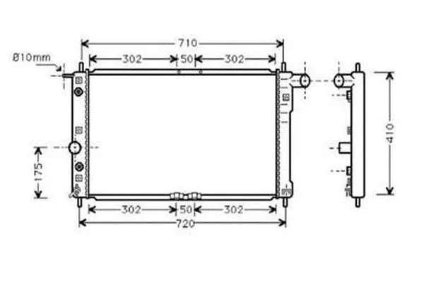 Radiateur, refroidissement du moteur ORDONEZ 2061065