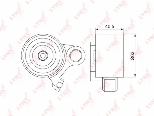 Poulie de tension, courroie crantée LYNXAUTO PB-1206
