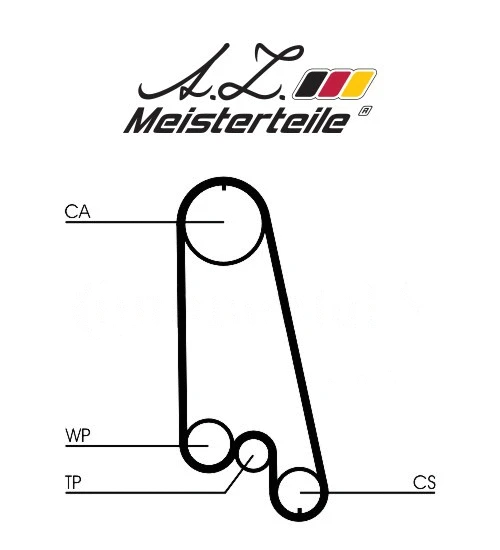 Kit de courroie crantée A.Z. Meisterteile AZMT-30-058-2079