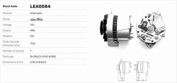 Alternateur LUSA LEA0084