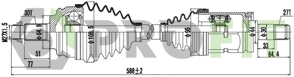 Arbre de transmission PROFIT 2730-0924