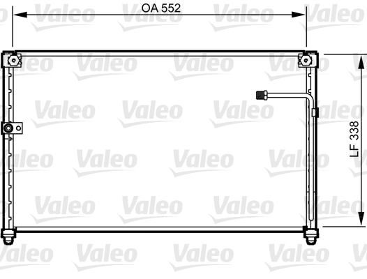 Condenseur, climatisation VALEO 814251