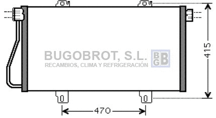 Condenseur, climatisation BUGOBROT 62-RT5352