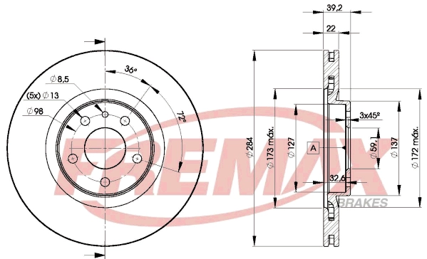 Disque de frein FREMAX BD-7948