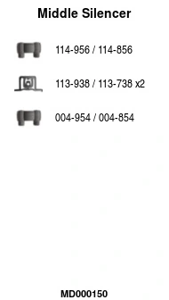 Silencieux central FA1 MD000150