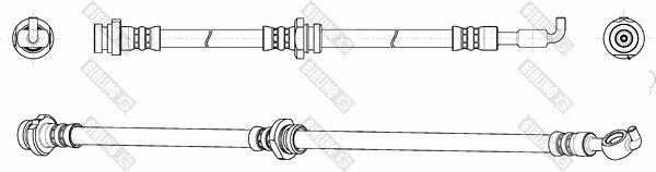 Flexible de frein GIRLING 9004163