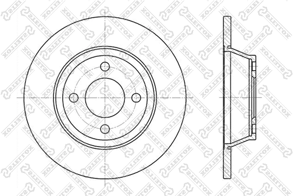 Disque de frein STELLOX 6020-4741-SX