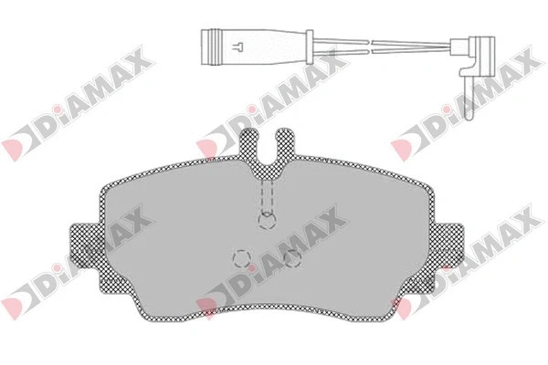 Kit de plaquettes de frein, frein à disque DIAMAX N09431