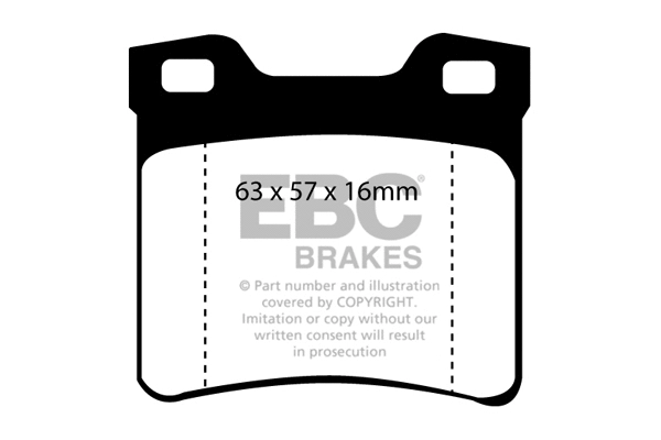 Kit de plaquettes de frein, frein à disque EBC Brakes DP21048