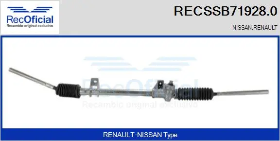 Crémaillère de direction RECOFICIAL RECSSB71928.0