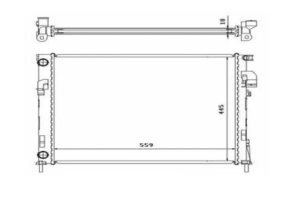 Radiateur, refroidissement du moteur ORDONEZ 2060295