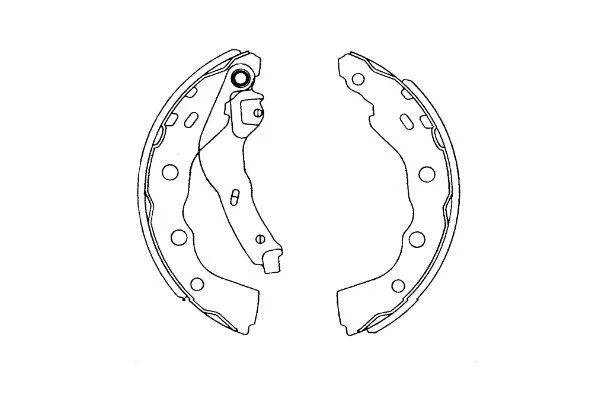 Jeu de mâchoires de frein KAVO PARTS KBS-6415