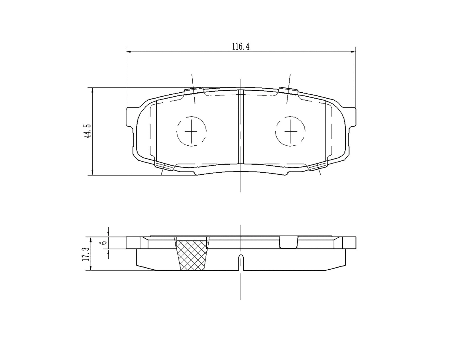 Kit de plaquettes de frein, frein à disque A.Z. Meisterteile AZMT-44-022-1334