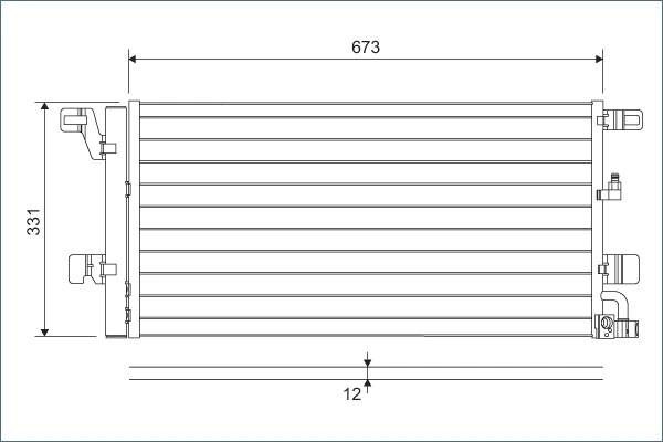 Condenseur, climatisation VALEO 822596