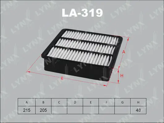 Filtre à air LYNXAUTO LA-319