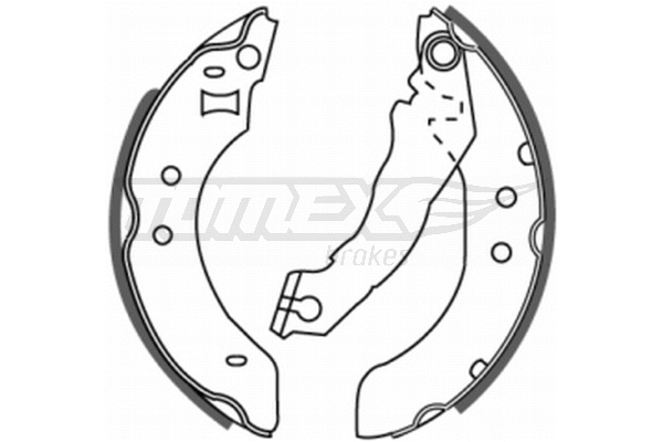 Jeu de mâchoires de frein TOMEX Brakes TX 20-20