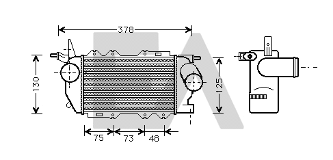 Refroidisseur d'air de suralimentation EACLIMA 36A54005
