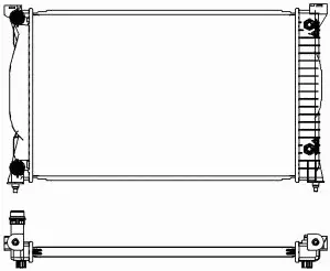 Radiateur, refroidissement du moteur SAKURA Automotive 3061-1005