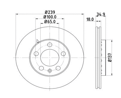 Disque de frein MTR 12108549