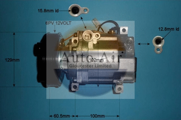 Compresseur, climatisation AUTO AIR GLOUCESTER 14-0080