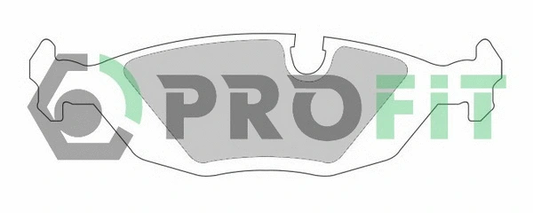 Kit de plaquettes de frein, frein à disque PROFIT 5000-0296