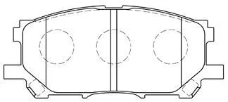 Kit de plaquettes de frein, frein à disque AISIN A1N110