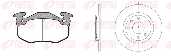 Kit de freins, frein à disques REMSA 8144.00