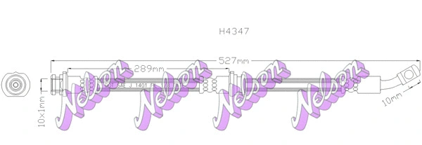 Flexible de frein KAWE H4347