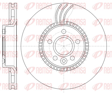 Disque de frein REMSA 61280.10