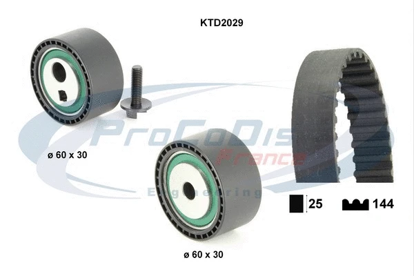 Kit de courroie crantée PROCODIS FRANCE KTD2029