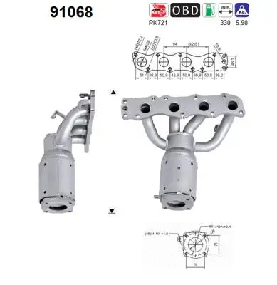Catalyseur AS 91068