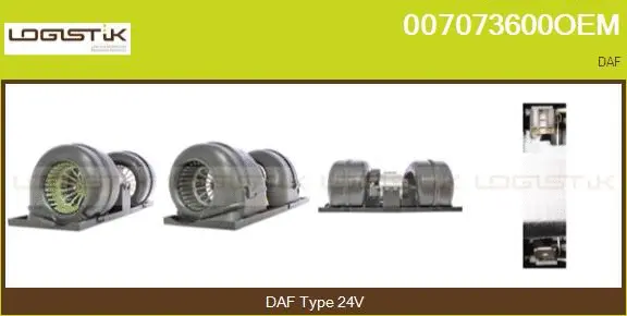 Pulseur d'air habitacle LGK 007073600OEM
