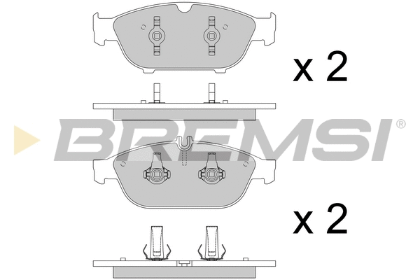 Kit de plaquettes de frein, frein à disque BREMSI BP3795