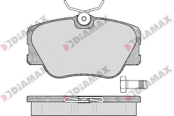 Kit de plaquettes de frein, frein à disque DIAMAX N09634