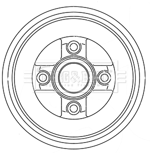 Tambour de frein BORG & BECK BBR7243