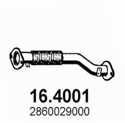Tuyau d'échappement ASSO 16.4001