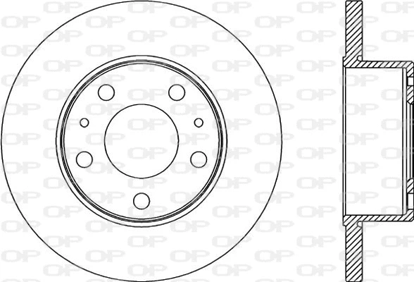 Disque de frein OPEN PARTS BDA2180.10