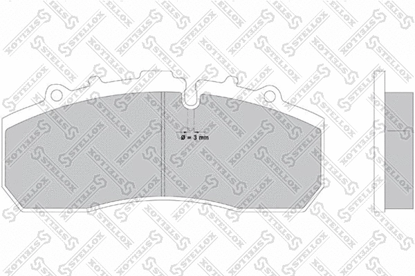 Kit de plaquettes de frein, frein à disque STELLOX 85-11413-SX