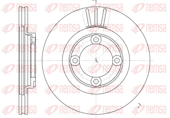 Disque de frein REMSA 6385.10