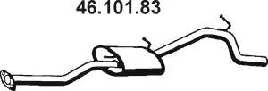 Silencieux arrière EBERSPÄCHER 46.101.83