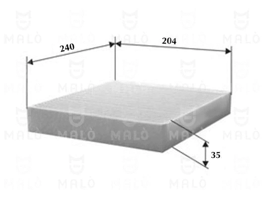 Filtre, air de l'habitacle AKRON-MALÒ 1531371