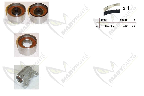 Kit de courroie crantée MABYPARTS OBK010356