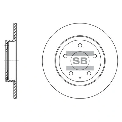 Disque de frein Hi-Q SD4423