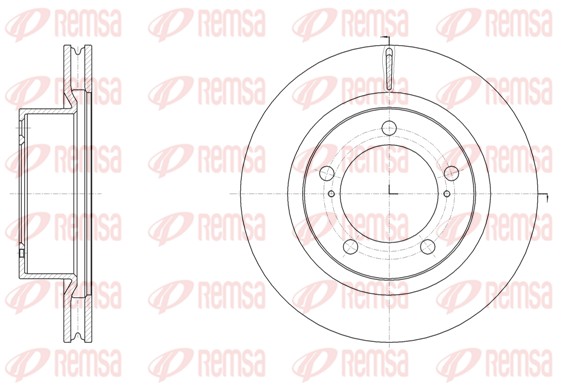 Disque de frein REMSA 61517.10