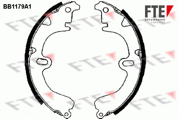 Jeu de mâchoires de frein FTE 9100041
